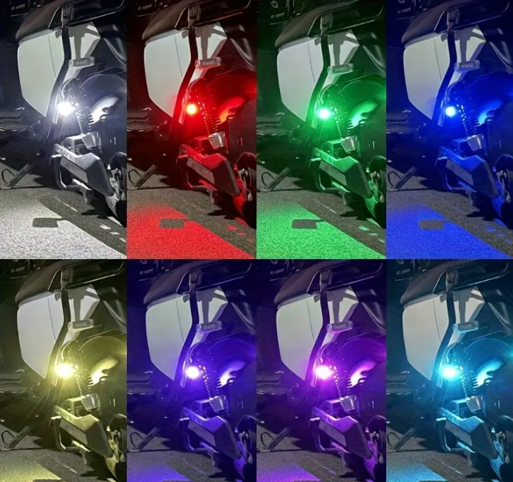 Światła ambient LED RGB klimatyczne światła do samochodu wodoodporne 7 kolorów