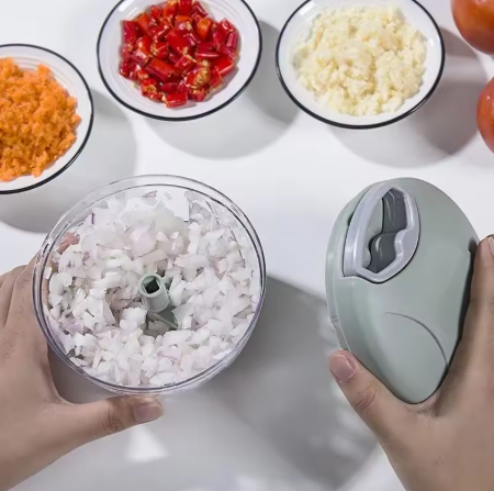 Kuchenny Ninja 5w1 – Ręczna Maszynka do Mielenia, Siekania i Rozdrabniania