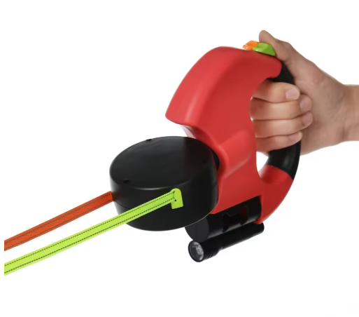 Zwijana Smycz 3m dla Małych Pupili – Podwójna, Obrotowa, Świecąca LED 360°