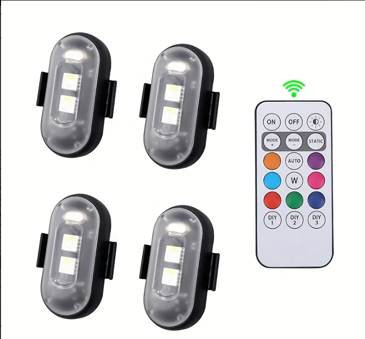 Światła ambient LED RGB klimatyczne światła do samochodu wodoodporne 7 kolorów