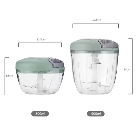 Kuchenny Ninja 5w1 – Ręczna Maszynka do Mielenia, Siekania i Rozdrabniania