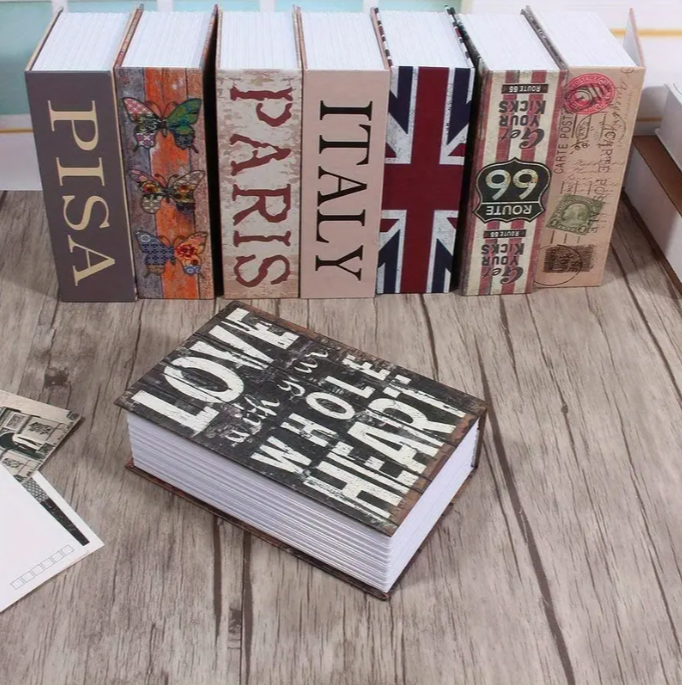 Kompaktowa Skrytka Książkowa z Szyfrem – Stylowy Sejf Ukryty w Książce | Bezpieczne Przechowywanie Gotówki i Biżuterii