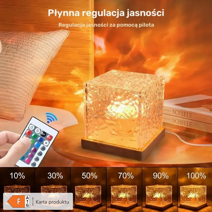 16-Kolorowa Lampa LED z Efektem Świateł Polarnych – Zdalne Sterowanie, Dotyk, USB – Magiczna Dekoracja do Sypialni i Salonu