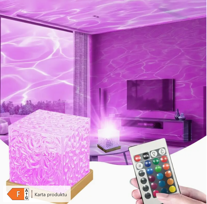 16-Kolorowa Lampa LED z Efektem Świateł Polarnych – Zdalne Sterowanie, Dotyk, USB – Magiczna Dekoracja do Sypialni i Salonu